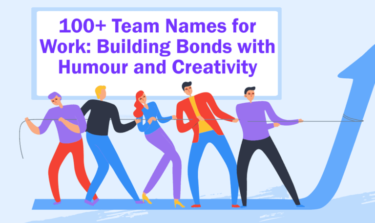 Creative team names brainstorming session